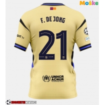 Moške Nogometnih dresov Barcelona Frenkie de Jong #21 Gostujoči 2025-26 Kratki rokavi